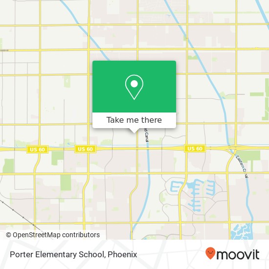 Mapa de Porter Elementary School