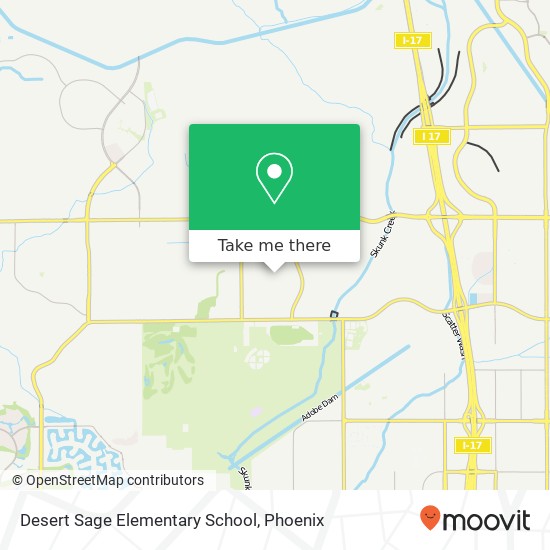 Mapa de Desert Sage Elementary School