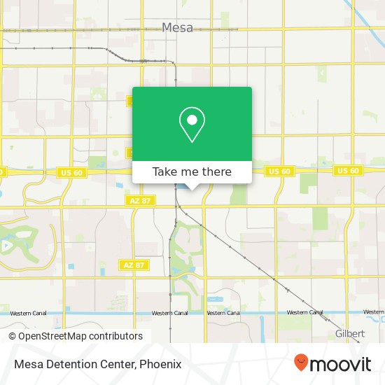 Mesa Detention Center map