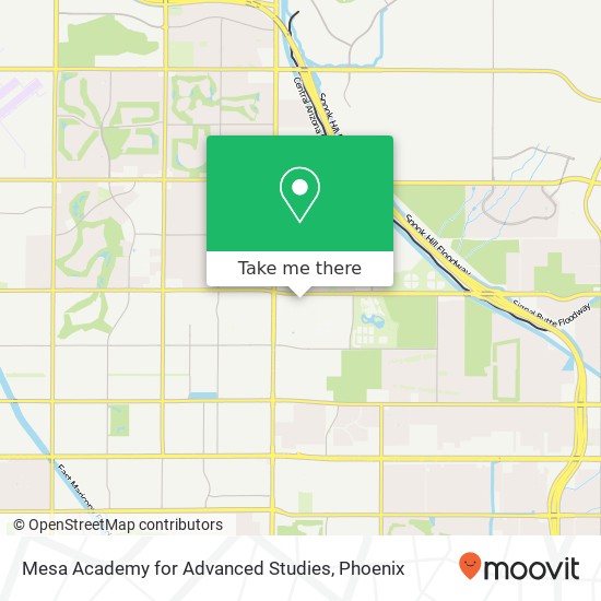 Mesa Academy for Advanced Studies map