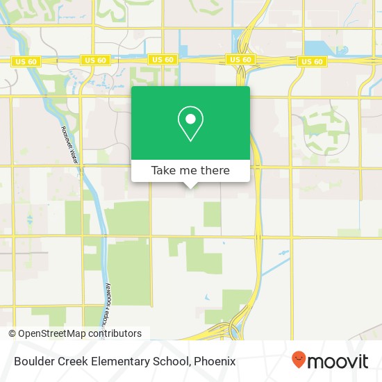 Mapa de Boulder Creek Elementary School