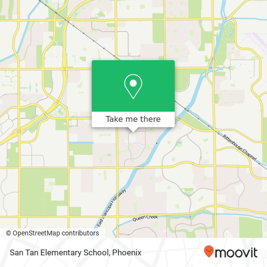 Mapa de San Tan Elementary School