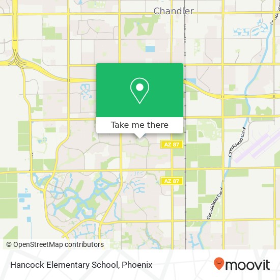 Hancock Elementary School map