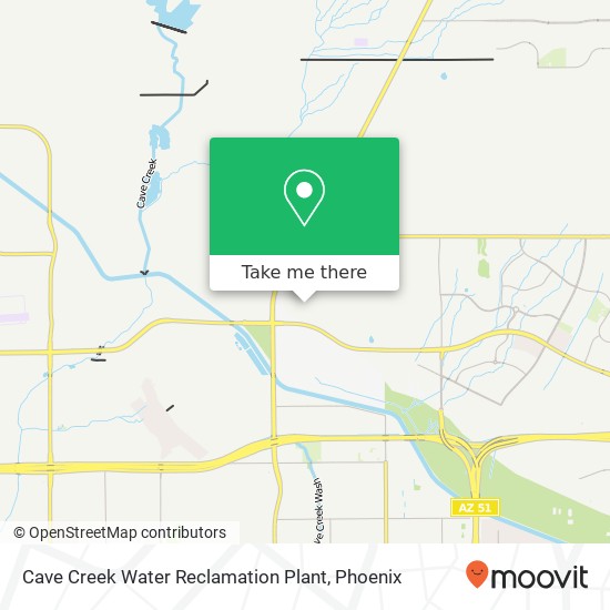 Mapa de Cave Creek Water Reclamation Plant