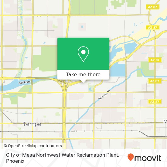 Mapa de City of Mesa Northwest Water Reclamation Plant