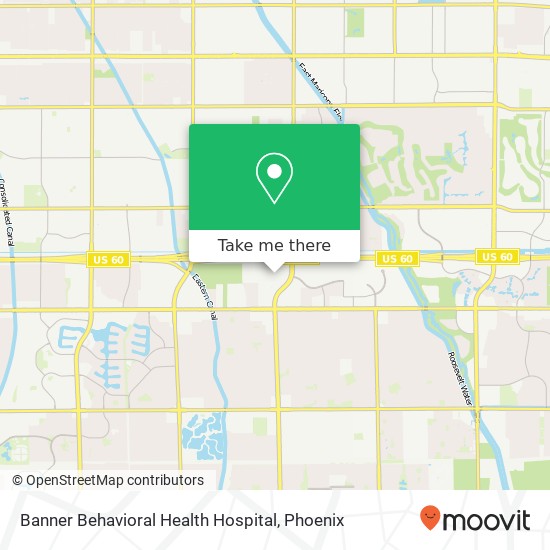 Banner Behavioral Health Hospital map