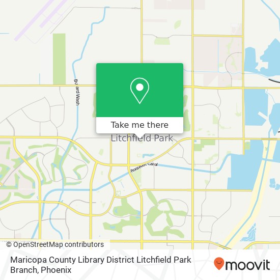 Mapa de Maricopa County Library District Litchfield Park Branch