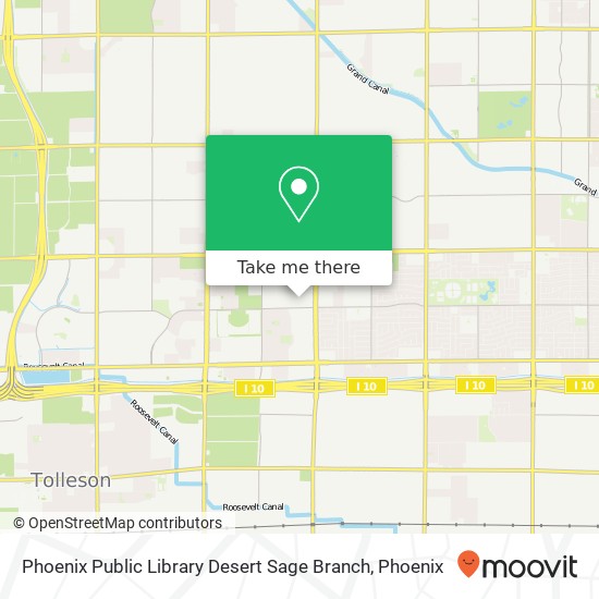 Phoenix Public Library Desert Sage Branch map