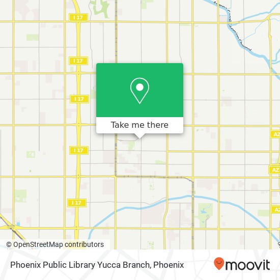 Phoenix Public Library Yucca Branch map