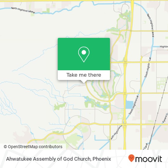 Ahwatukee Assembly of God Church map