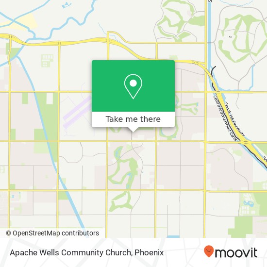 Apache Wells Community Church map