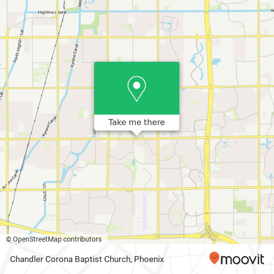 Chandler Corona Baptist Church map