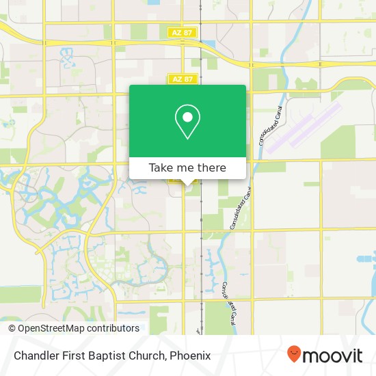 Mapa de Chandler First Baptist Church