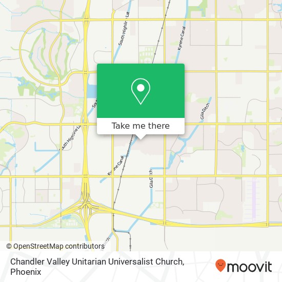 Chandler Valley Unitarian Universalist Church map