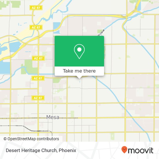 Mapa de Desert Heritage Church
