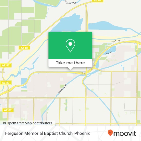 Ferguson Memorial Baptist Church map