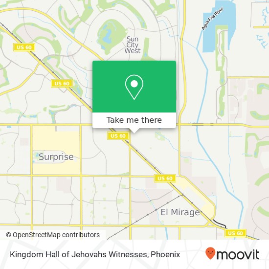 Kingdom Hall of Jehovahs Witnesses map