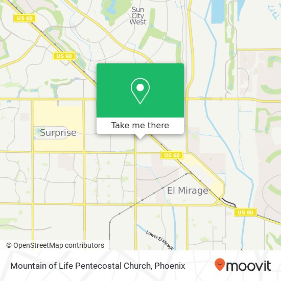 Mapa de Mountain of Life Pentecostal Church