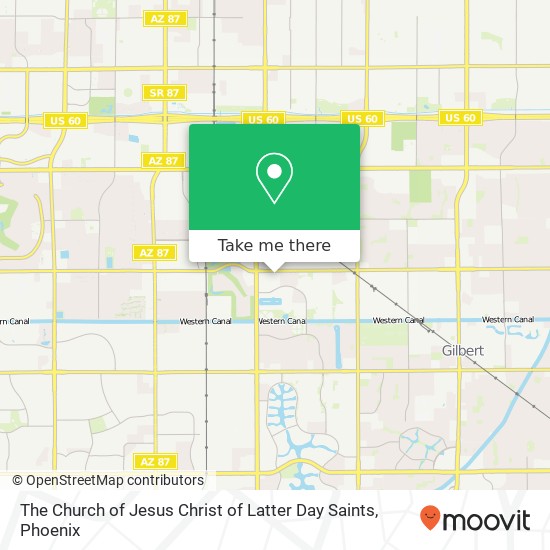 The Church of Jesus Christ of Latter Day Saints map