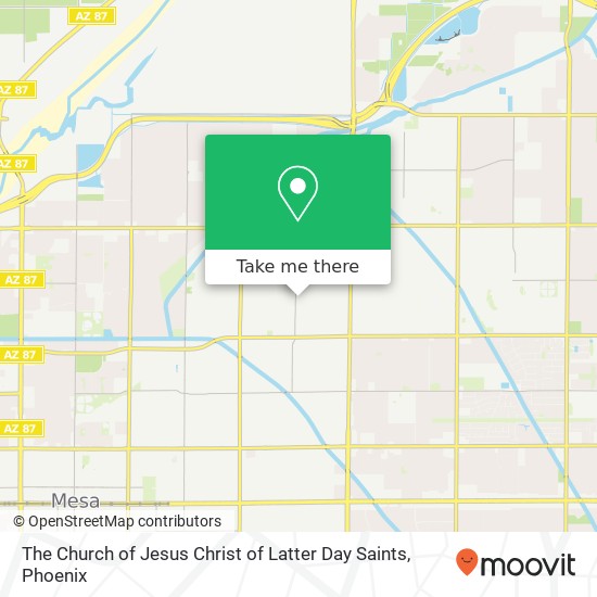 Mapa de The Church of Jesus Christ of Latter Day Saints