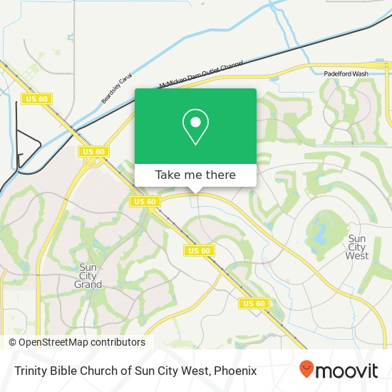 Mapa de Trinity Bible Church of Sun City West