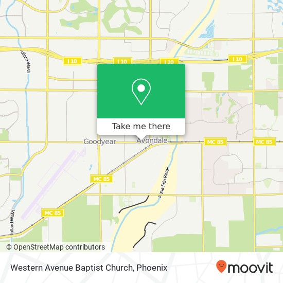 Mapa de Western Avenue Baptist Church