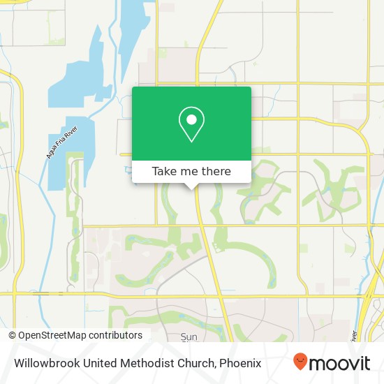 Willowbrook United Methodist Church map