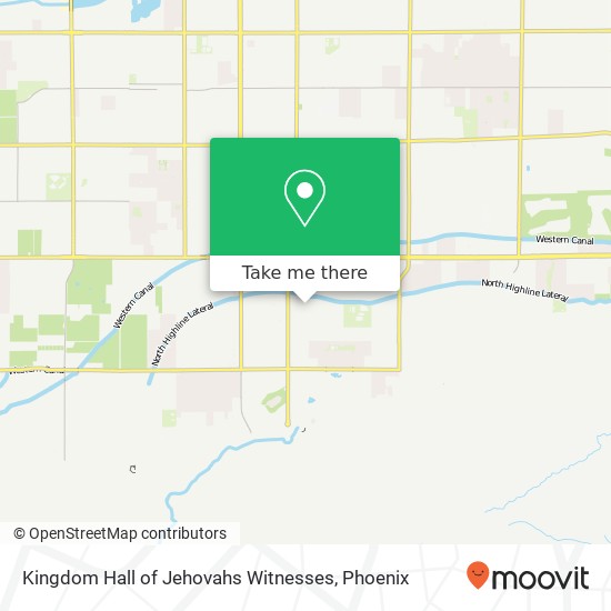 Kingdom Hall of Jehovahs Witnesses map