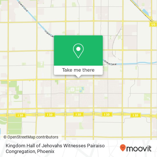 Kingdom Hall of Jehovahs Witnesses Pairaiso Congregation map