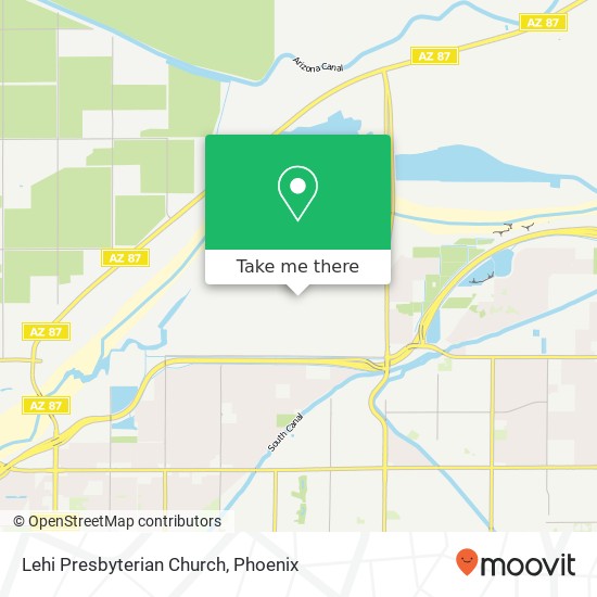 Lehi Presbyterian Church map