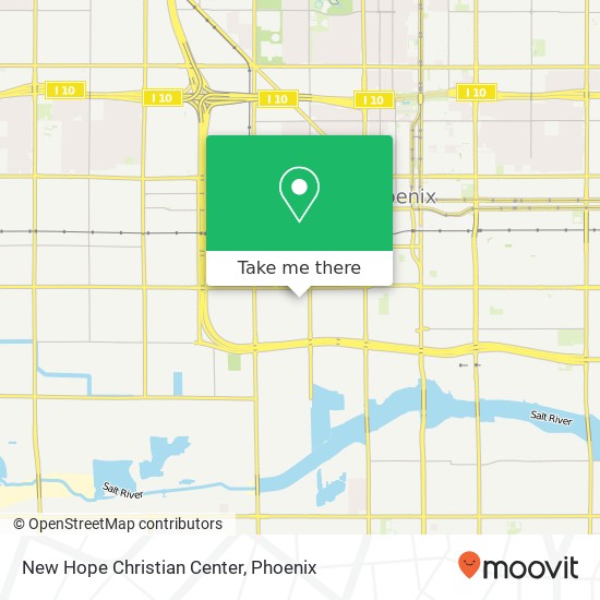 Mapa de New Hope Christian Center