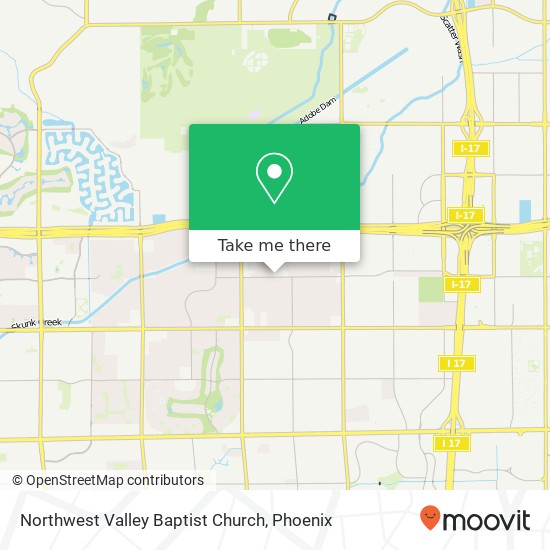 Northwest Valley Baptist Church map