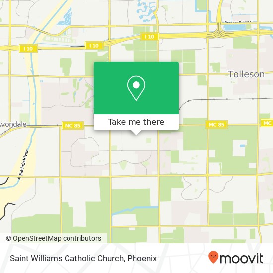 Saint Williams Catholic Church map