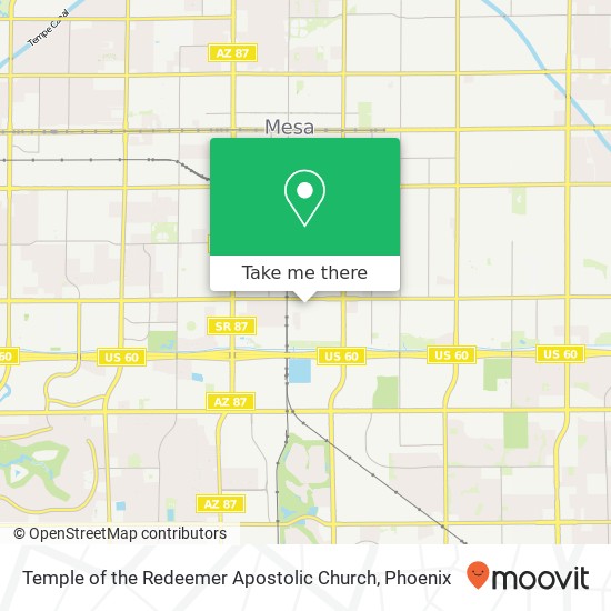 Temple of the Redeemer Apostolic Church map