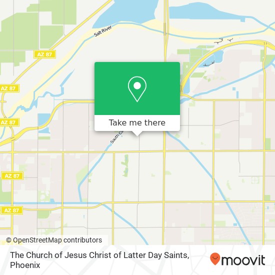 Mapa de The Church of Jesus Christ of Latter Day Saints