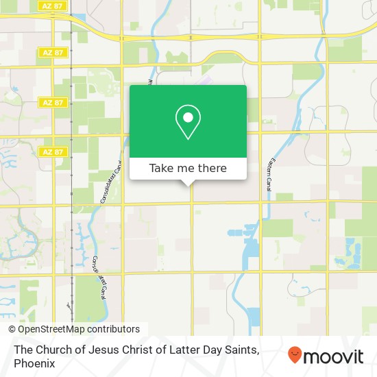 Mapa de The Church of Jesus Christ of Latter Day Saints