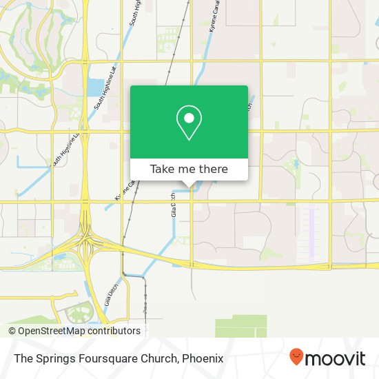 The Springs Foursquare Church map