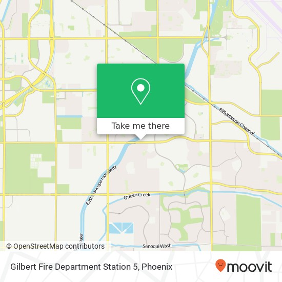 Gilbert Fire Department Station 5 map