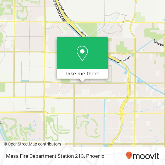 Mapa de Mesa Fire Department Station 213