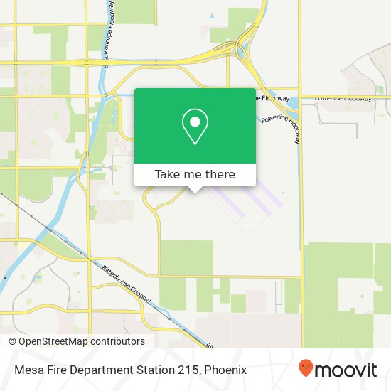 Mapa de Mesa Fire Department Station 215