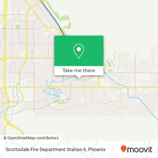 Scottsdale Fire Department Station 6 map