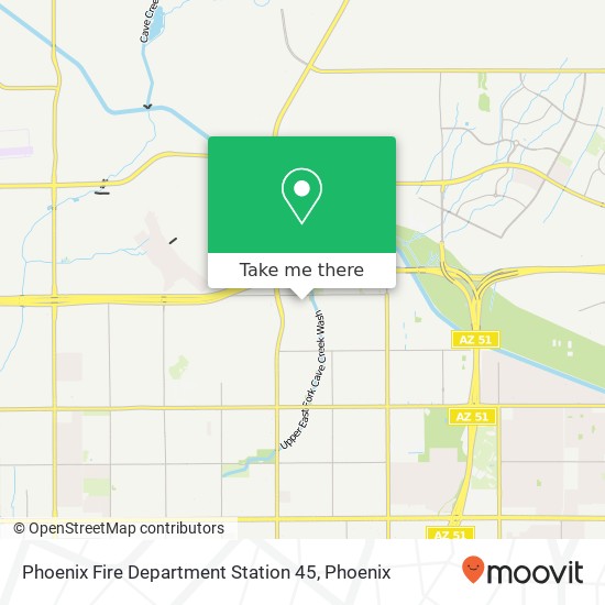 Phoenix Fire Department Station 45 map