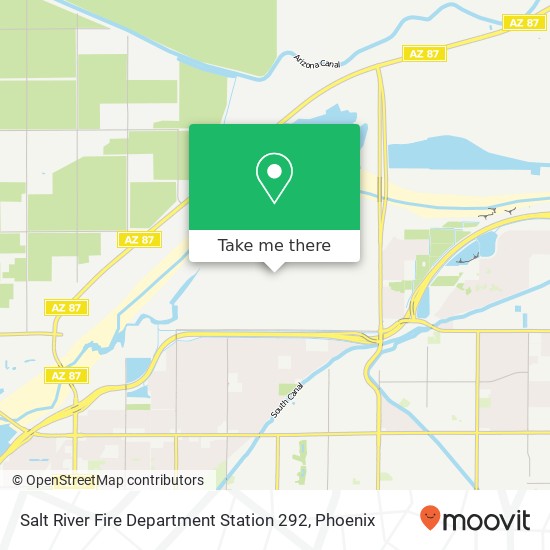 Salt River Fire Department Station 292 map