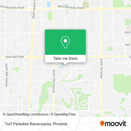 Turf Paradise Racecourse map