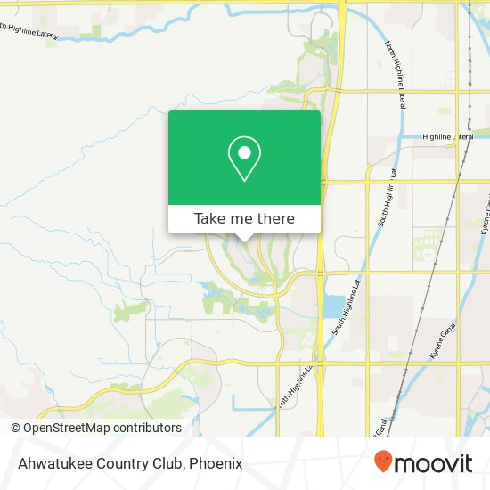 Mapa de Ahwatukee Country Club