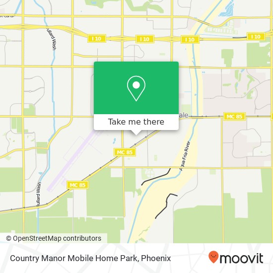 Country Manor Mobile Home Park map