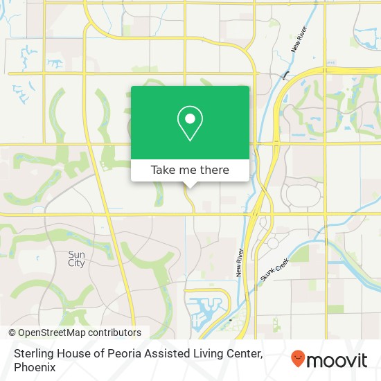 Mapa de Sterling House of Peoria Assisted Living Center
