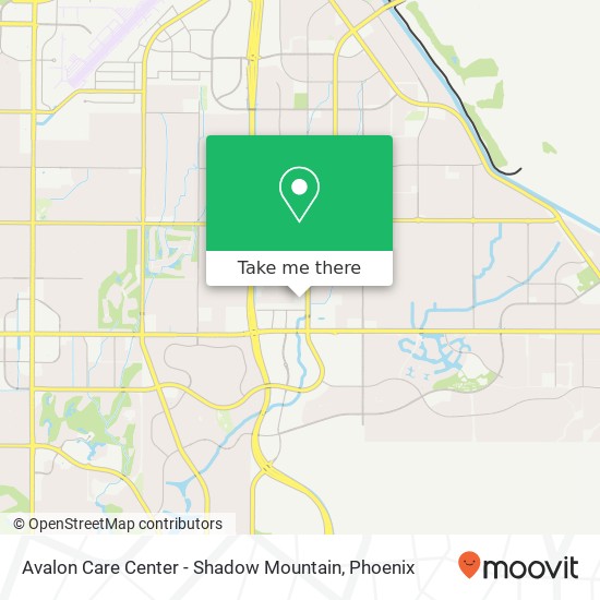 Mapa de Avalon Care Center - Shadow Mountain