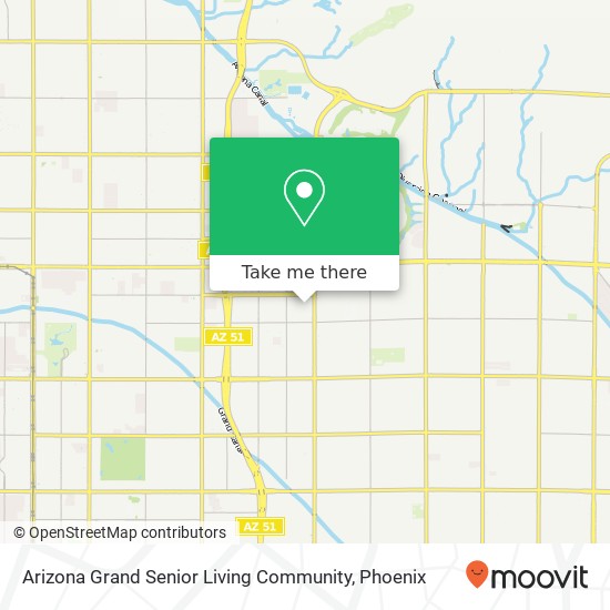 Mapa de Arizona Grand Senior Living Community