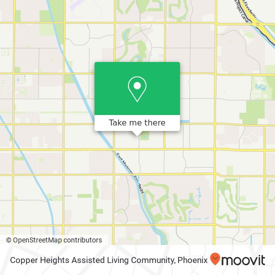 Copper Heights Assisted Living Community map
